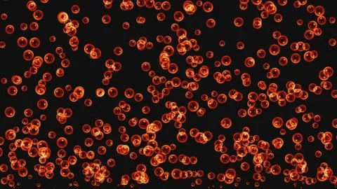 Bubble color 3d render Illustrazione stock