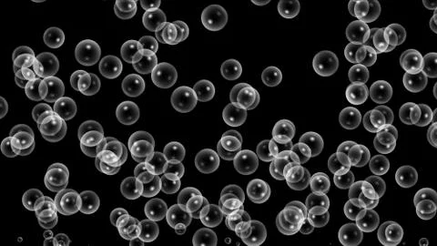 Bubble color 3d render Illustrazione stock