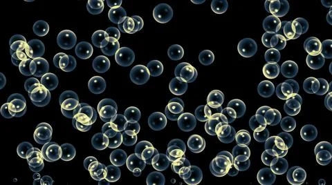 Bubble color 3d render Stock Illustration