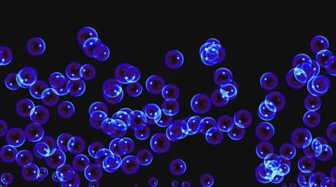 Bubble color 3d render Stock Illustration