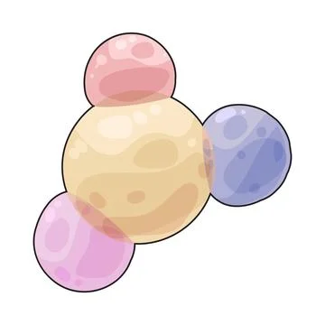 Bubble color illustration Stock Illustration