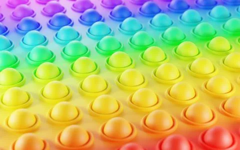Bubble colorful geometric texture background. Anti-stress toy pop it. Simple Illustrazione stock