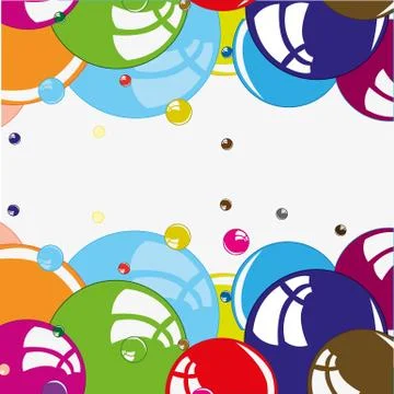Bubble Colour background Stock Illustration