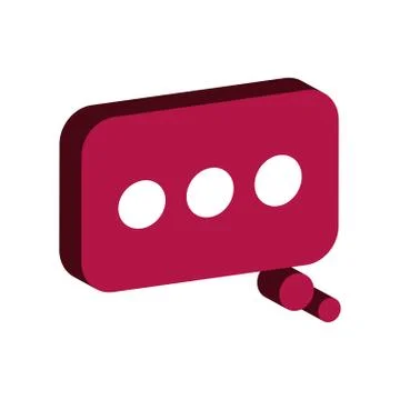 Bubble communication message icon. Vector graphic Stockillustratie