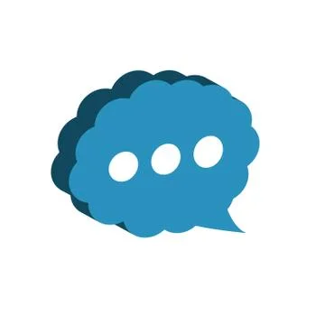 Bubble communication message icon. Vector graphic 스톡 일러스트