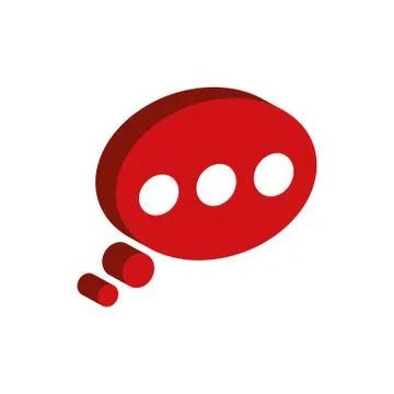 Bubble communication message icon. Vector graphic Illustrazione stock