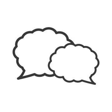 Bubble communication message icon. Vector graphic Stockillustratie
