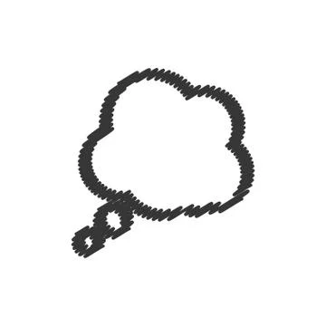 Bubble communication message icon. Vector graphic Illustrazione stock