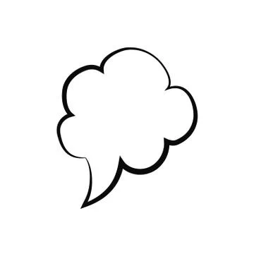 Bubble communication message speak icon. Vector graphic 스톡 일러스트
