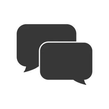 Bubble communication message speak icon. Vector graphic 스톡 일러스트