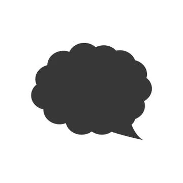Bubble communication message speak icon. Vector graphic Stock Illustration