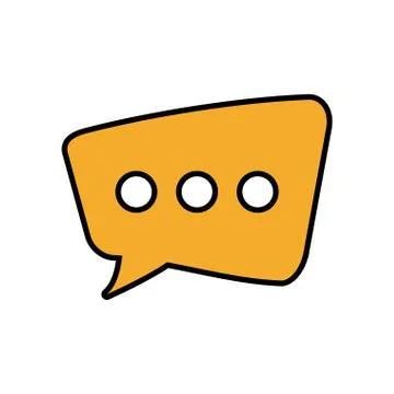 Bubble communication message speak icon. Vector graphic イラスト素材