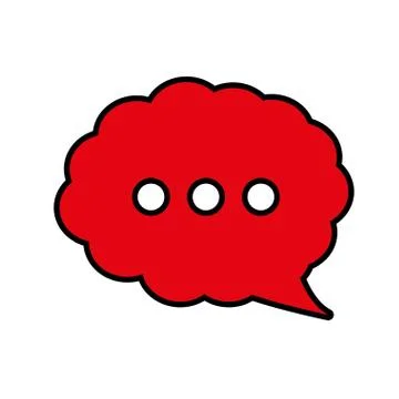 Bubble communication message speak icon. Vector graphic 스톡 일러스트
