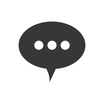 Bubble communication message speak icon. Vector graphic 스톡 일러스트