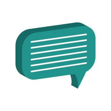 Bubble communication message speak icon. Vector graphic Stock Illustration