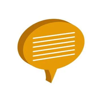 Bubble communication message speak icon. Vector graphic Stock Illustration