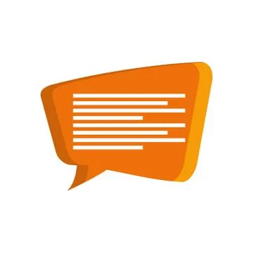 Bubble communication speak icon. Vector graphic Stock Illustration