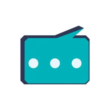 Bubble communication speak message icon. Vector graphic 스톡 일러스트