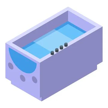 Bubble dog bath icon isometric vector. Spa pet Stock Illustration
