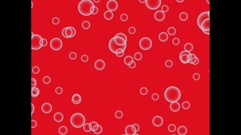 Bubble effects animated  red background Stock Footage 317681685