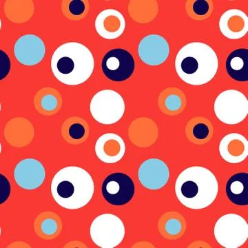 Bubble eye seamless pattern Stock Illustration