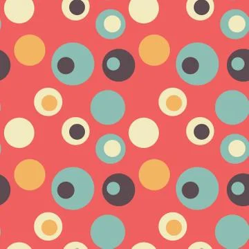 Bubble eye seamless pattern Illustrazione stock