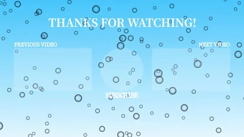 Bubble fancy YouTube end card ending screen motion graphics Stock Footage 166880195