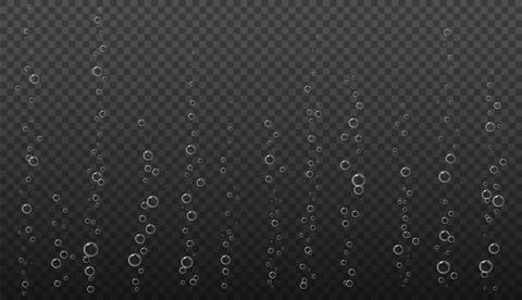 Bubble fizz water vector champagne soda sparkle underwater bubbles background Illustrazione stock