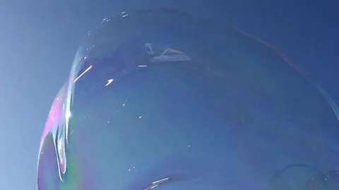 Bubble floating background soapy copy space stock footage video Stock Footage 122294585