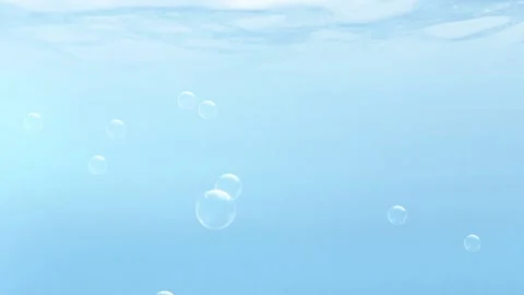Bubble floating underwater background Stock-Footage 322911599