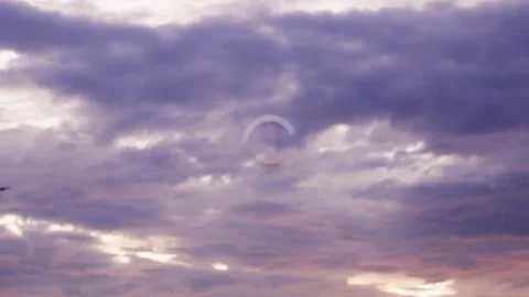 A bubble flying on sky Stock Footage 300688973