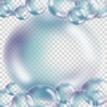 Bubble foam in the colorful Bubble foam soft water color rainbow circle Stock Illustration