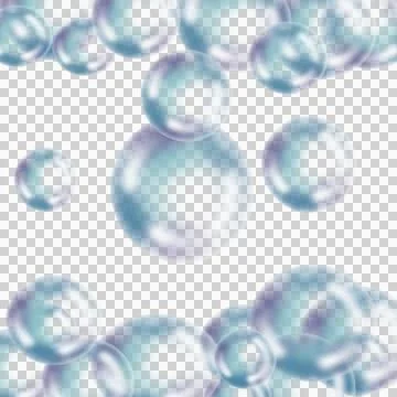 Bubble foam in the colorful Bubble foam soft water color rainbow circle Stock Illustration
