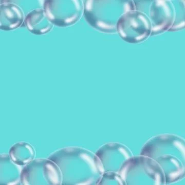 Bubble foam in the colorful Bubble foam soft water color rainbow circle Illustrazione stock