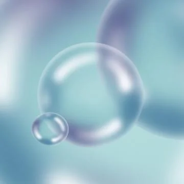 Bubble foam in the colorful Bubble foam soft water color rainbow circle Stock Illustration
