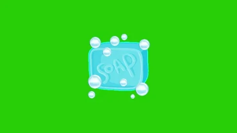 Bubble foam soap animation on chroma key background Vidéo 333561410