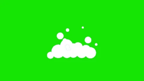 Bubble foam soap on green background Vídeo Stock 329398609