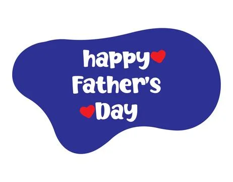 Bubble Font Father's Day Stock Illustration
