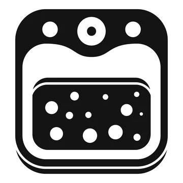 Bubble foot bath icon simple vector. Feet spa Stock Illustration