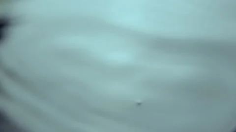 Bubble formed on water surface of lake on rainy weather Stock Footage 236928020