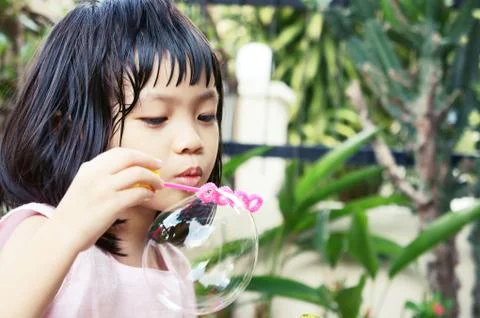 Bubble girl Stock Photos