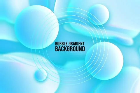 Bubble gradient background 006 Stock Illustration