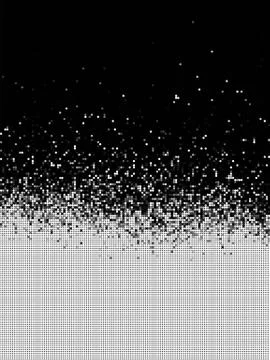 Bubble gradient pattern in black and white Illustrazione stock