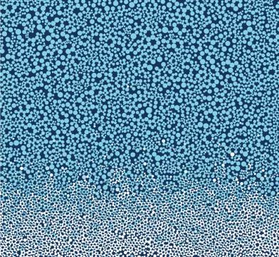 Bubble gradient pattern in blue and white Stock Illustration