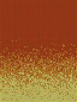 Bubble gradient pattern in orange and yellow Stock Illustration
