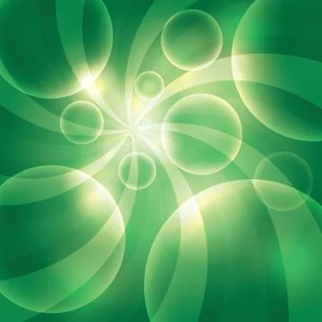 Bubble green background Stock Illustration