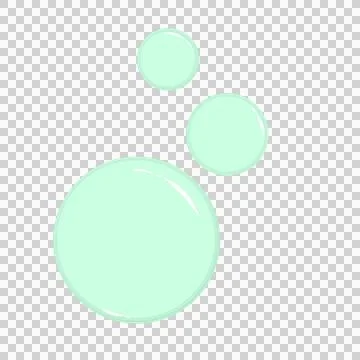 Bubble with green color that can be used for sticker, decorative, etc. Ilustração Stock