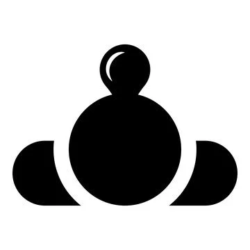 Bubble gum blowing man lying down icon black color vector illustration imag.. Stock Illustration