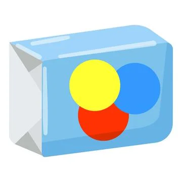 Bubble gum icon cartoon vector. Candy pack Stock Illustration
