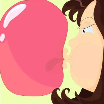 Bubble gum イラスト素材